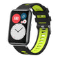 xDfind Dual Color Silver Buckle Silicone Watch Band, For Huawei Watch Fit New