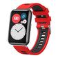 xDfind Dual Color Silver Buckle Silicone Watch Band, For Huawei Watch Fit New
