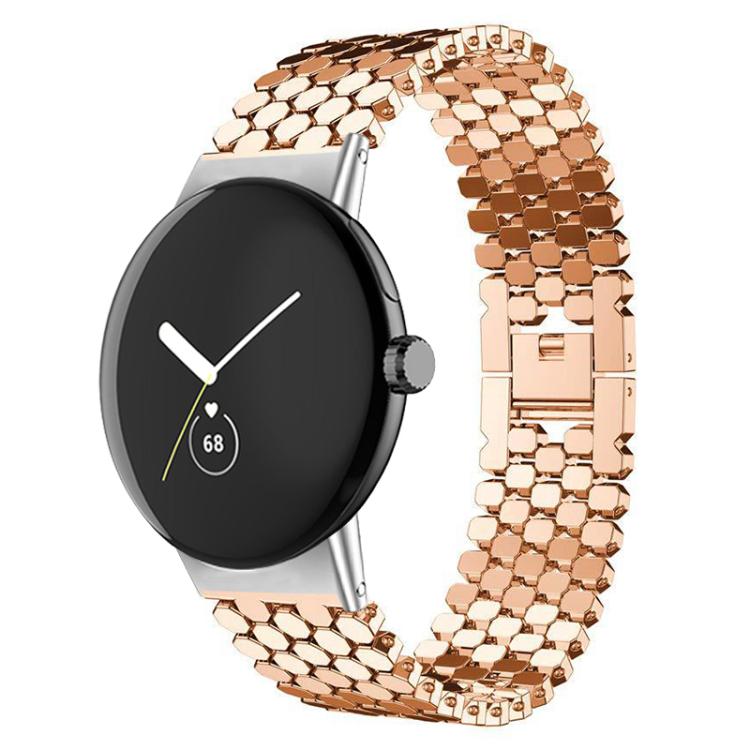 xDfind Fish Scale Texture Metal Watch Band, For Google Pixel Watch 5 / 4 / 3 / 2 / 1 41mm, For Google Pixel Watch 5 / 4 / 3 45mm