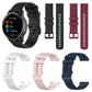 5 Pack xDfind Small Plaid Solid Color Silicone Watch Band, 18mm, 20mm, 22mm