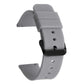 xDfind Stainless Steel Black Pin Buckle Solid Color Silicone Waterproof Watch Band, 20mm, 21mm, 22mm, 24mm