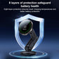 Black magnetic wireless car charger holder with illuminated charging pad and protective shield