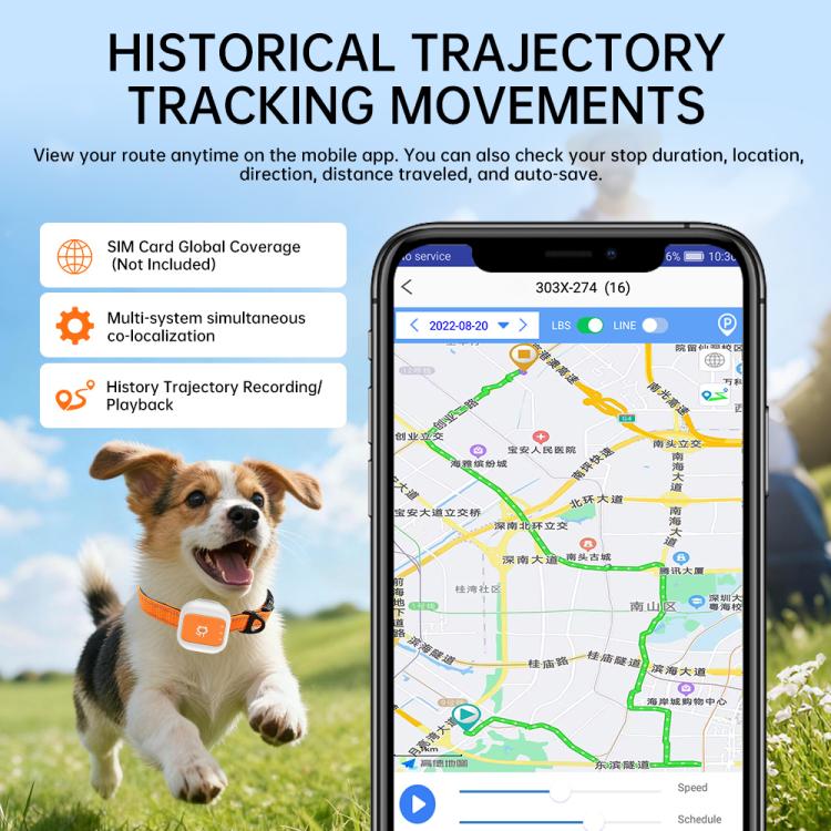 G01 Pet Anti-Loss Collar GPS Tracker