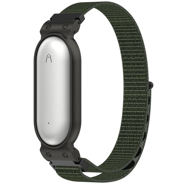 xDfind Metal Frame Integrated Nylon Loop Hook and Loop Fastener Watch Band, For Plaud NotePin AI