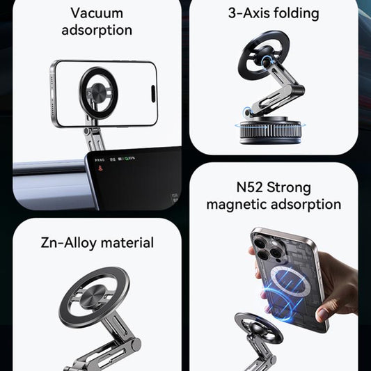 USAMS ZJ087 Vacuum Suction Magnetic Telescopic Phone Holder