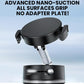 Black nano-suction car phone holder base with circular magnetic head