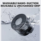 Black nano-suction magnetic phone holder with water-splash resistant grip pad