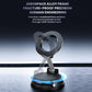 Foldable magnetic car phone holder with carbon-fiber ring and suction base