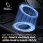 Foldable vacuum car phone holder with glowing suction airflow ring