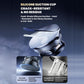 Foldable vacuum car phone holder with textured silicone suction cup