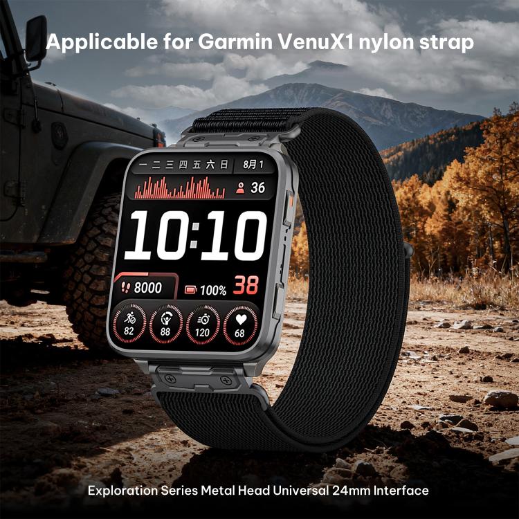 xDfind Wild Path Loop Nylon Quick-release Watch Band, For Garmin Venu X1