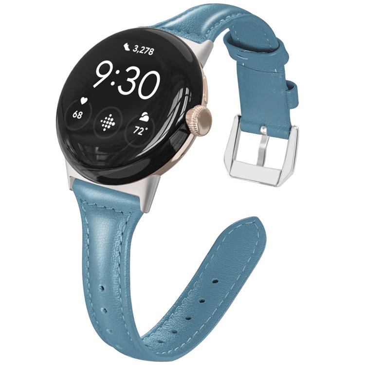 xDfind Slim Genuine Leather Watch Band, For Google Pixel Watch 5 / 4 / 3 / 2 / 1 41mm, For Google Pixel Watch 5 / 4 / 3 45mm