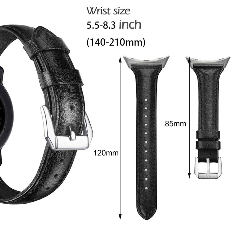 xDfind Slim Genuine Leather Watch Band, For Google Pixel Watch 5 / 4 / 3 / 2 / 1 41mm, For Google Pixel Watch 5 / 4 / 3 45mm