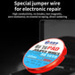 Red-and-blue FX-251 jumper wire spool labeled for electronic repair