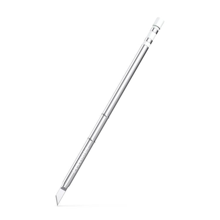 T12 soldering iron tip with angled chisel point