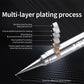 Soldering iron tip with cutaway showing multi-layer plating