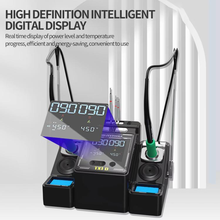 JTX TX1D Dual-Station Smart Soldering Rework Station, EU Plug, US Plug