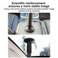 In-car camera mount support pole with base and reinforced locking connection