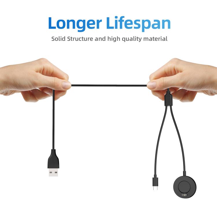 xDfind 2 in 1 USB to Type-C Integrated Watch Charging Base, Length: 1.2m, Charging Base