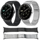 One Bead Folding Buckle Side Release Stainless Steel Watch Band, For Google Pixel Watch 5 / 4 / 3 45mm