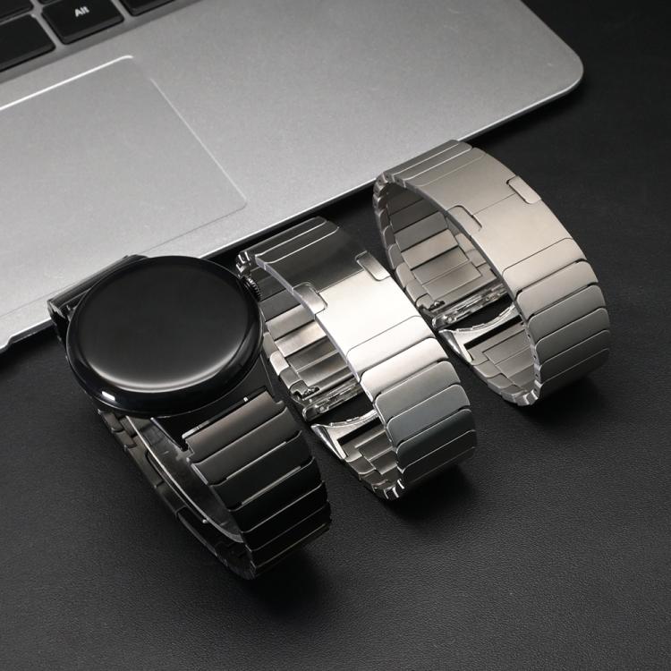 One Bead Folding Buckle Side Release Stainless Steel Watch Band, For Google Pixel Watch 5 / 4 / 3 45mm