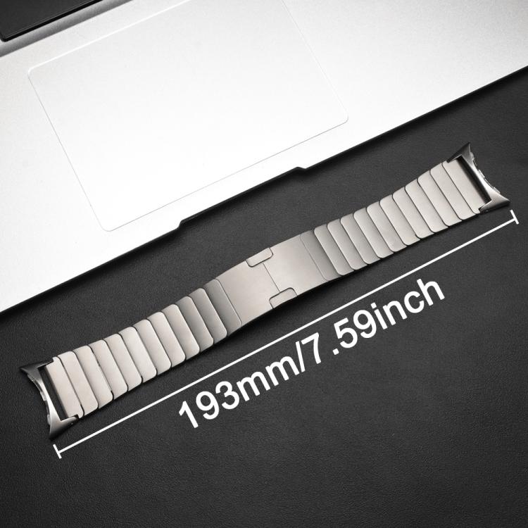 One Bead Folding Buckle Side Release Stainless Steel Watch Band, For Google Pixel Watch 5 / 4 / 3 45mm