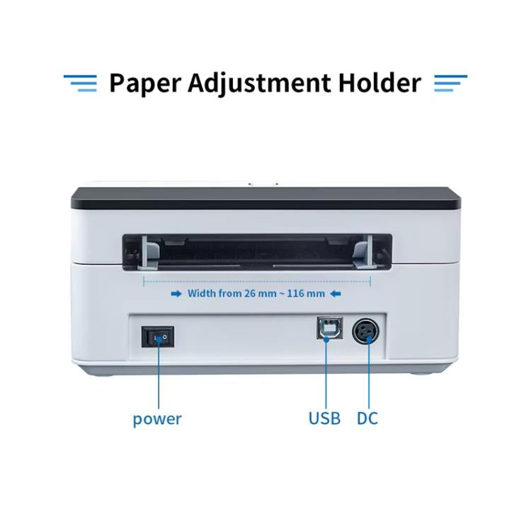 Xprinter XP-D463B 108mm Computer & Phone Version Thermal Label Printer, XP-D463B Phone Version