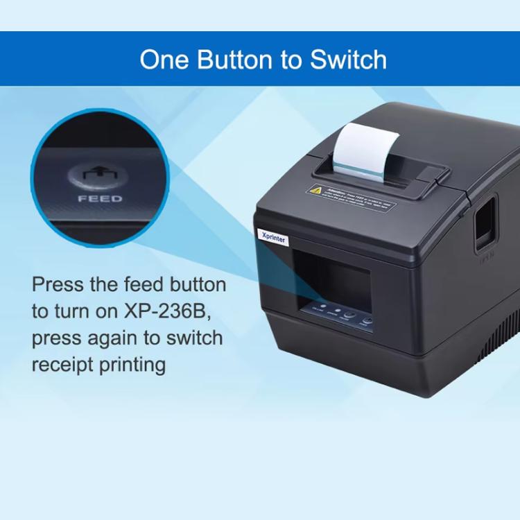 Xprinter XP-236B 48mm Computer Version Thermal Barcode Label Printer, XP-236B