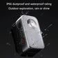 Waterproof outdoor multifunctional light with droplet-protected housing and LED head