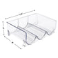 Refrigerator Beverage Organizer Storage Rack Food Grade PET Clear Wine Storage Stand