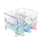 Refrigerator Beverage Organizer Storage Rack Food Grade PET Clear Wine Storage Stand