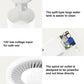 No-mist humidifier close-up of open tank and internal spiral air outlet