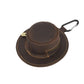 Crazy Horse Genuine Leather Retro Hat Design Coin Purse Small Wallet Waist Pouch