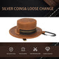 Crazy Horse Genuine Leather Retro Hat Design Coin Purse Small Wallet Waist Pouch