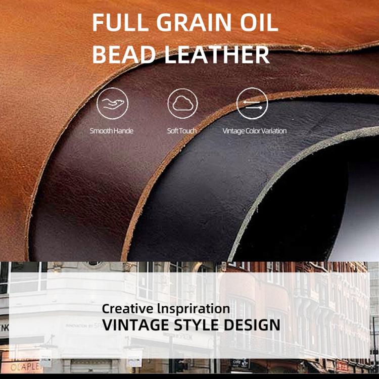 Crazy Horse Genuine Leather Retro Hat Design Coin Purse Small Wallet Waist Pouch
