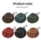 Crazy Horse Genuine Leather Retro Hat Design Coin Purse Small Wallet Waist Pouch