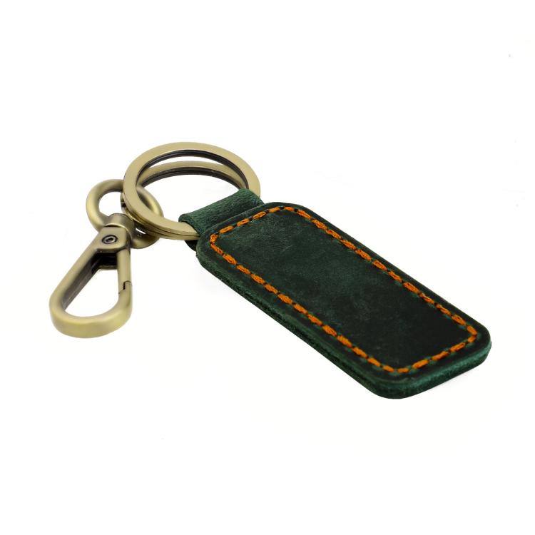Retro Crazy Horse Genuine Leather Car Key Chain