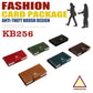 Crazy Horse Genuine Leather Auto Pop-up Aluminum Box RFID Anti-magnetic Card Holder