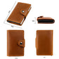 Crazy Horse Genuine Leather Auto Pop-up Aluminum Box RFID Anti-magnetic Card Holder