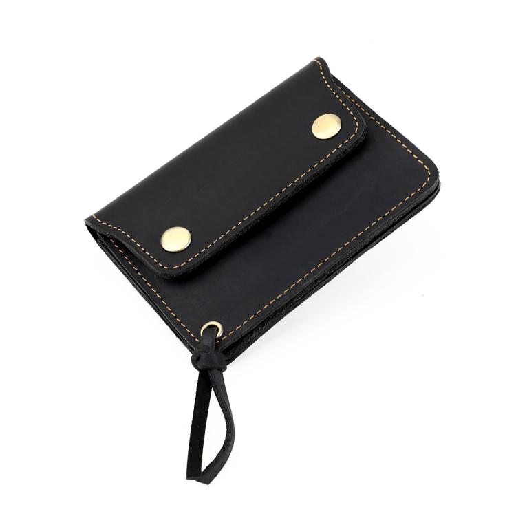 Vintage Crazy Horse Genuine Leather Small Wallet Zipper Coin Purse