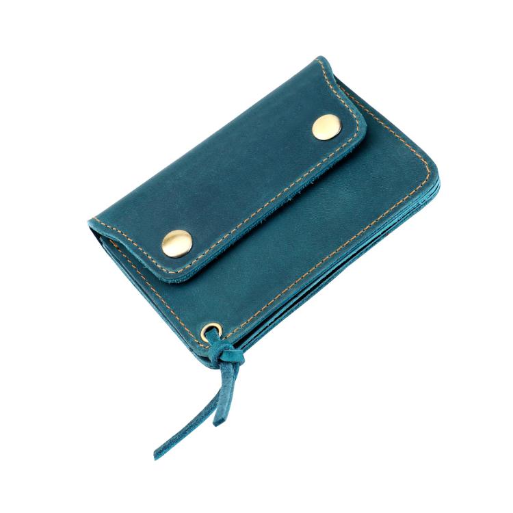 Vintage Crazy Horse Genuine Leather Small Wallet Zipper Coin Purse