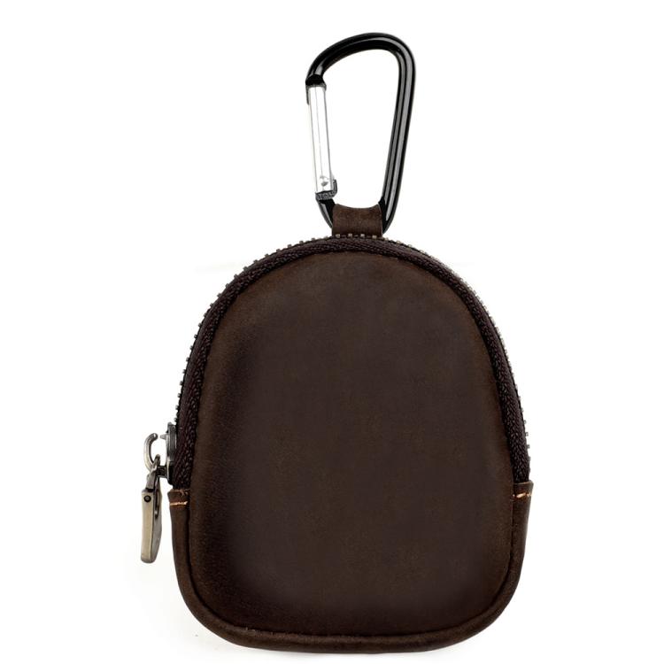 Genuine Leather Shell Shaped Small Coin Purse Earphones Keys Storage Bag