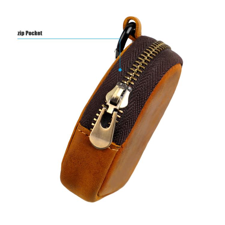 Genuine Leather Shell Shaped Small Coin Purse Earphones Keys Storage Bag