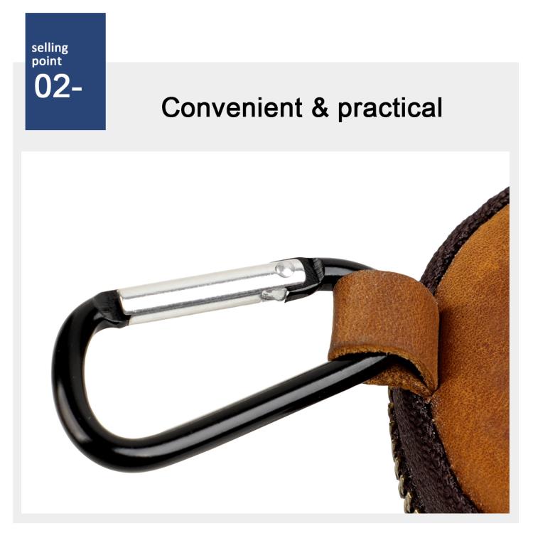 Genuine Leather Shell Shaped Small Coin Purse Earphones Keys Storage Bag