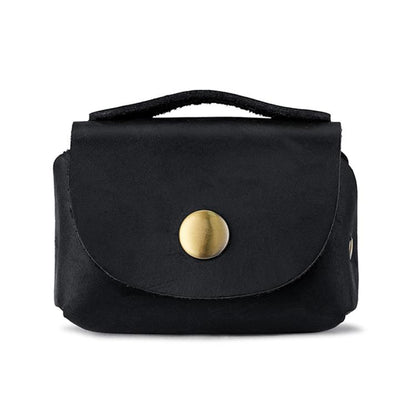 Vintage Genuine Leather Mini Wallet Coin Purse Storage Bag