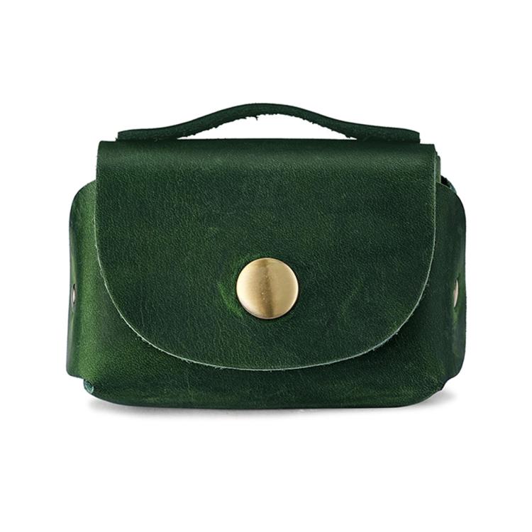 Vintage Genuine Leather Mini Wallet Coin Purse Storage Bag