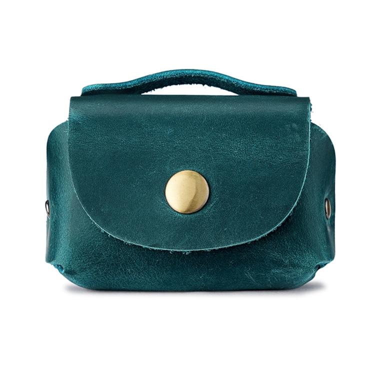 Vintage Genuine Leather Mini Wallet Coin Purse Storage Bag