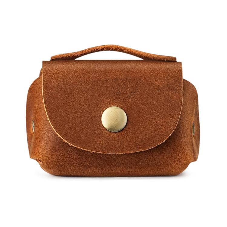 Vintage Genuine Leather Mini Wallet Coin Purse Storage Bag