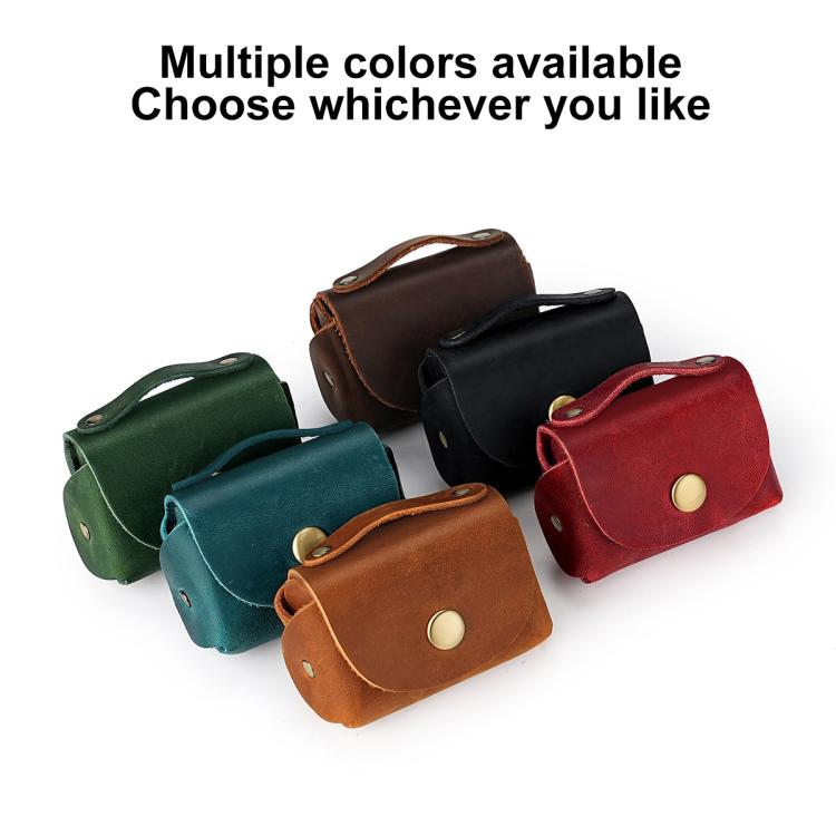 Vintage Genuine Leather Mini Wallet Coin Purse Storage Bag