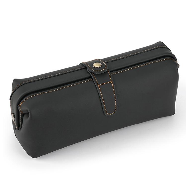 Vintage Genuine Leather Large Capacity Clutch Bag Cosmetics Antique Storage Bag